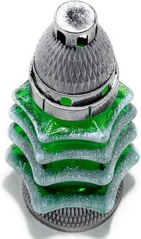 Christmas Tree Cemetery Memorial Candle | Gravesite Remembrance Decor | Glass Lantern Euro - image 4
