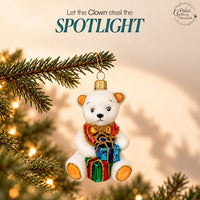 Polar Glass Christmas Ornaments Balls Hand Blown Bear with Gifts 3.5 in - image 5