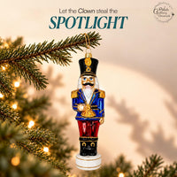 Nutcracker Glass Christmas Ornaments Balls Hand Blown Blue 7.25 in - image 5