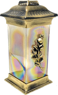 3D Rose Cemetery Memorial Candle | Gravesite Remembrance Decoration | Glass Lantern Europe - image 4