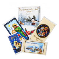 Oplatek Traditional Polish Christmas Oplatki Wafers 20 Pack Large and Small