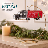 Truck Glass Christmas Ornaments Balls Hand Blown Delivery 6.5 in - image 7