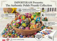Polish Easter Hand Painted Wooden Eggs (Pisanki) Decorative Eggs for Easter Set of 6 Mediu - image 3