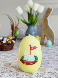 AM Décor Easter Alleluja Candle, Premium Handcrafted Holiday Decoration (Yellow Large) - image 2