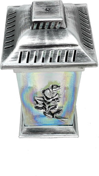 3D Rose Cemetery Memorial Candle | Gravesite Remembrance Decoration | Glass Lantern Europe - image 4