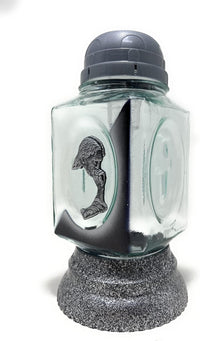Rainbow Glass Cemetery Memorial Candle with 3D Portrait of Praying Jesus | Grave Light Rem - image 2