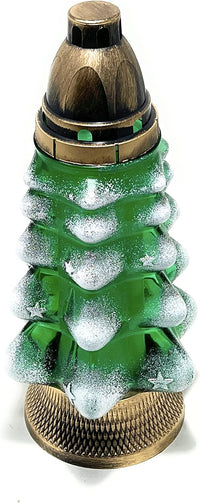 Christmas Tree Cemetery Memorial Candle | Gravesite Remembrance Decor | Glass Lantern Euro - image 4