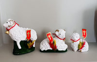 AM Decor Polish Traditional Small Easter Lamb Figurine with Flag and Palm (Baranek Wielkan - image 3