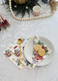 Easter Napkins Paper Disposable Decorative Decoupage Mysterious Roses 13 in - image 5