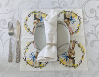 Easter Napkins Paper Disposable Decorative Decoupage Rabbit With Catkins - image 6