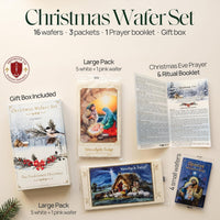 Oplatek Traditional Polish Christmas Oplatki Wafers 16 Piece Gift Set Pink - image 3