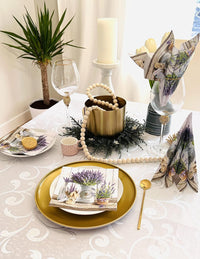 Floral Napkins Paper Disposable Decorative Decoupage Lavender in Bucket - image 3