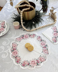 Easter Napkins Paper Disposable Decorative Decoupage Floral Gorgeous Roses - image 3