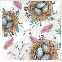 Easter Napkins Paper Disposable Decorative Decoupage Nest 13 in