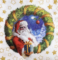 Christmas Napkins Paper Disposable Decorative Decoupage Gift from Santa