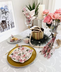 Easter Napkins Paper Disposable Decorative Decoupage Roses Glory Cream - image 3