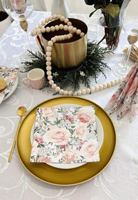 Easter Napkins Paper Disposable Decorative Decoupage Gorgeous Roses 13 in - image 6