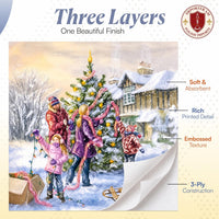 Christmas Napkins Paper Disposable Decorative Decoupage Family Holidays - image 5