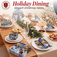 Christmas Napkins Paper Disposable Decorative Decoupage Postmail 13 in - image 6