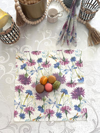 Floral Napkins Paper Disposable Decorative Decoupage Purple Flowers 13 in - image 6