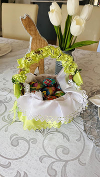 AM Décor Easter Doily Basket Cover Kit Polish Traditional Premium Handcrafted Holiday Deco - image 8