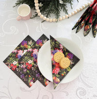 Easter Napkins Paper Disposable Decorative Decoupage Roses on Velvet 13 in - image 6