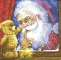 Christmas Napkins Paper Disposable Decorative Decoupage Surprise from Santa