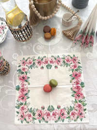 Floral Napkins Paper Disposable Decorative Decoupage Pink Peonies - image 4