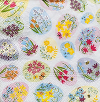 AM Décor Easter Dinner Napkins 20 Count Soft 3-Ply Tissue Servilities,13" x 13" (Unfolded)