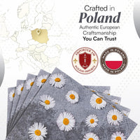 Floral Napkins Paper Disposable Decorative Decoupage Daisies Love 13 in - image 3