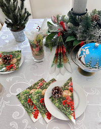 Spruce Composition Vintage Napkins for Decoupage Luncheon Napkins 20 Count - image 4