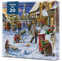 Christmas Napkins Paper Disposable Decorative Decoupage Postmail 13 in