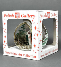 Christmas Ornament, Nativity Scene, Glass Ball 5-inch (Cottage Gold, 120mm) - image 7
