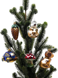 Mini Glass Christmas Ornament Mouth Blown Glass Handcrafted Ornaments Mix of 10 Random Min - image 2
