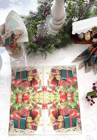 Christmas Napkins Paper Disposable Decorative Decoupage Presents 13 in - image 4