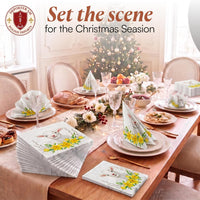 Easter Napkins Paper Disposable Decorative Decoupage Lamb With Wreath 13 in - image 5