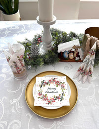 Christmas Napkins Paper Disposable Decorative Decoupage Berries Ring Merry - image 6