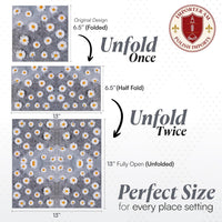 Floral Napkins Paper Disposable Decorative Decoupage Daisies Love 13 in - image 6