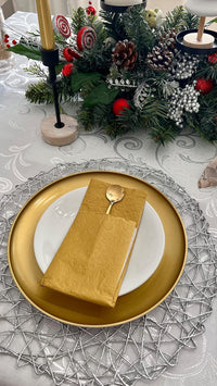 Christmas Napkins Paper Disposable Decorative Decoupage Gold Napkin Pouches - image 5