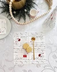 Valentine Napkins Paper Disposable Decorative Decoupage Love Handwriting - image 4