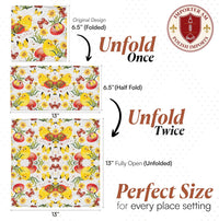 Easter Napkins Paper Disposable Decorative Decoupage Chicklets 13 in - image 2