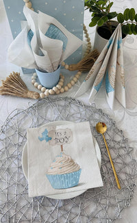 Baby Shower Napkins Paper Disposable Decorative Decoupage It's a Boy 13 in - image 6