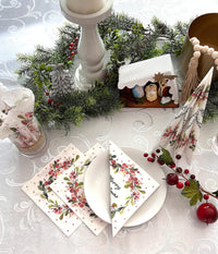 Christmas Napkins Paper Disposable Decorative Decoupage Berries Ring Merry - image 7