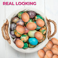 Unpainted Wooden Easter Eggs Set of 6, Decorative Eggs Easter, Pisanki - image 3