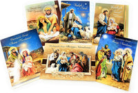 Traditional Polish Christmas Greeting Cards with Glitter, Set of 6 (6.5 x 4.7, Religious t - image 2