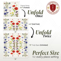 Vintage Summer Floral Decoupage Napkins Flower Cocktail Napkins 20 Count - image 3