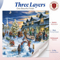 Christmas Napkins Paper Disposable Decorative Decoupage Market 13 in - image 5