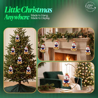 Mini Glass Christmas Ornaments Ball Hand Blown, Polar Bear 2 in - image 6