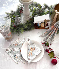 Christmas Napkins Paper Disposable Decorative Decoupage Angels in Silver - image 7