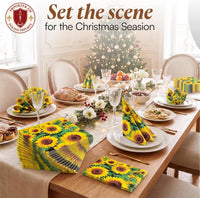 Field of Sunflowers Designer Paper Napkins Fun Napkins for Kids Lunch 13 in - image 4